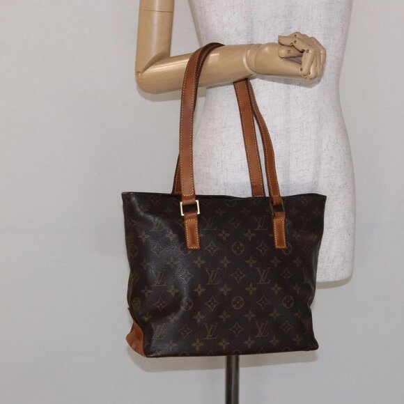 LOUIS VUITTON Monogram Cabas Piano Tote Bag M51148 LV Auth BA4915 - Picture 1 of 16